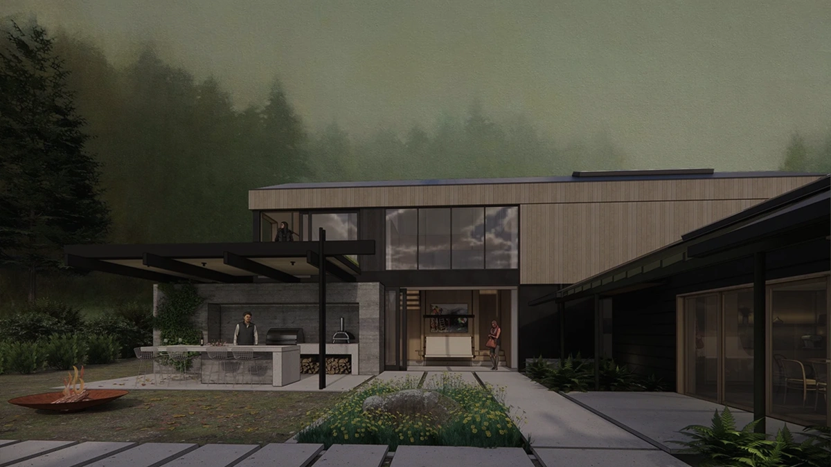 A renovated architecture exterior in Seattle, Washington