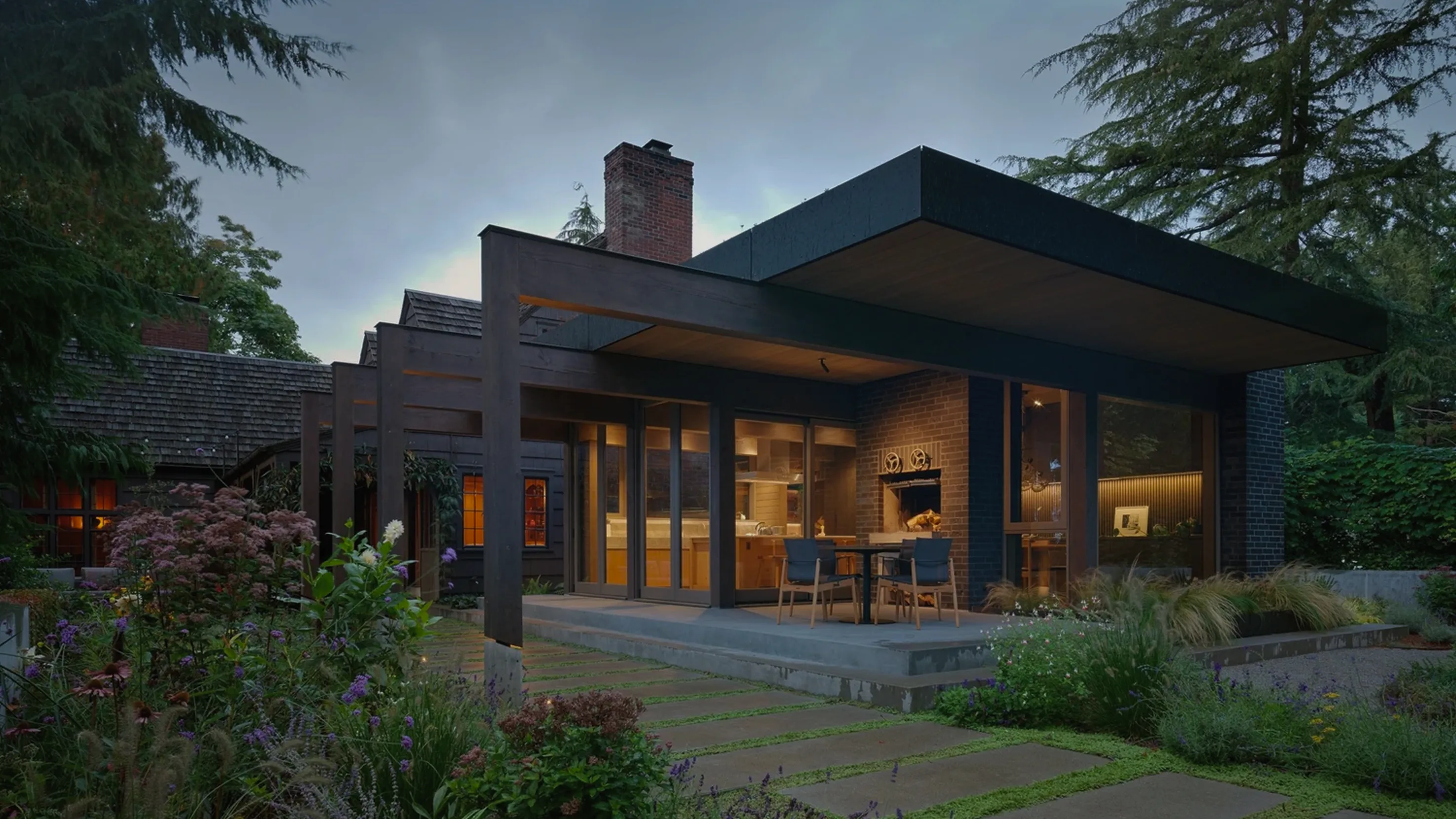 A renovated architecture exterior in Seattle, Washington